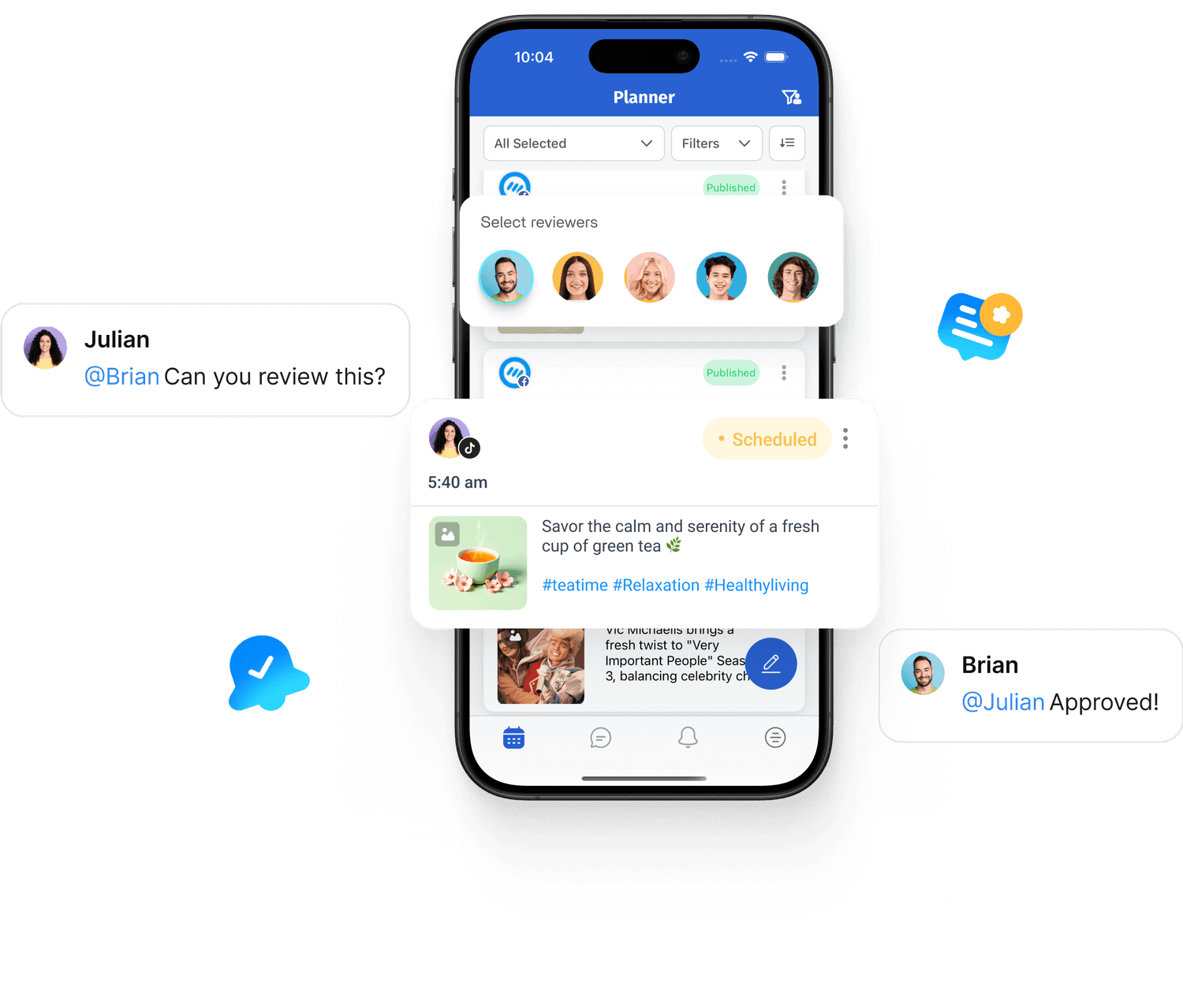 switch brands - contentstudio mobile app