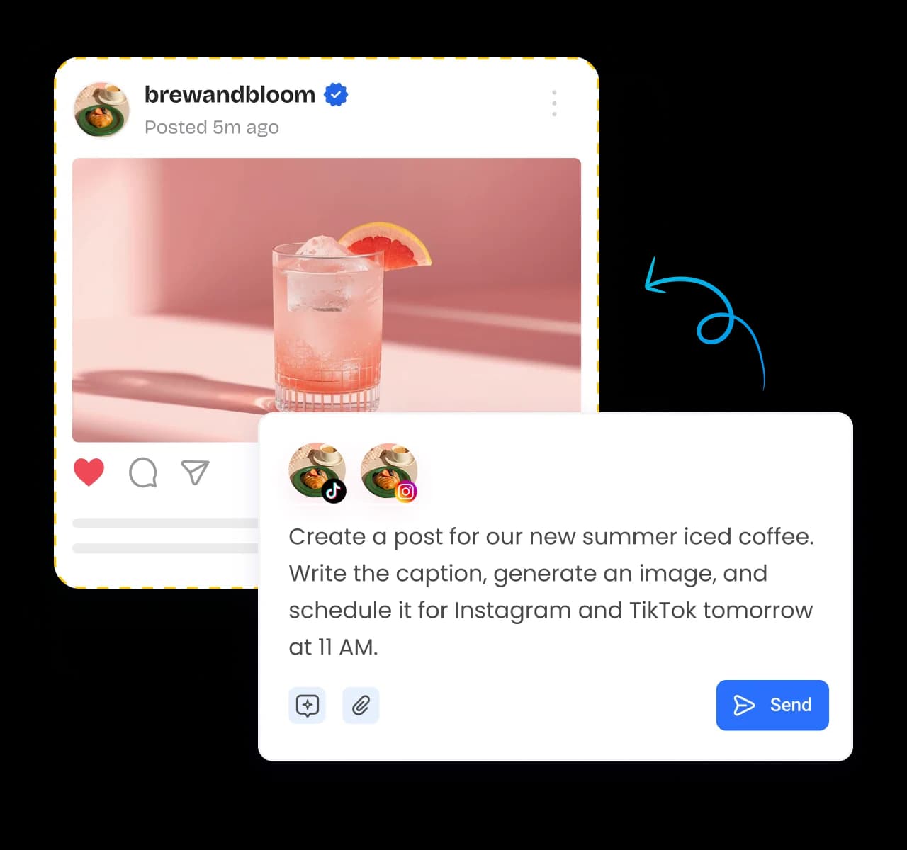 Turn one prompt into ready-to-publish posts - Smart Scheduling