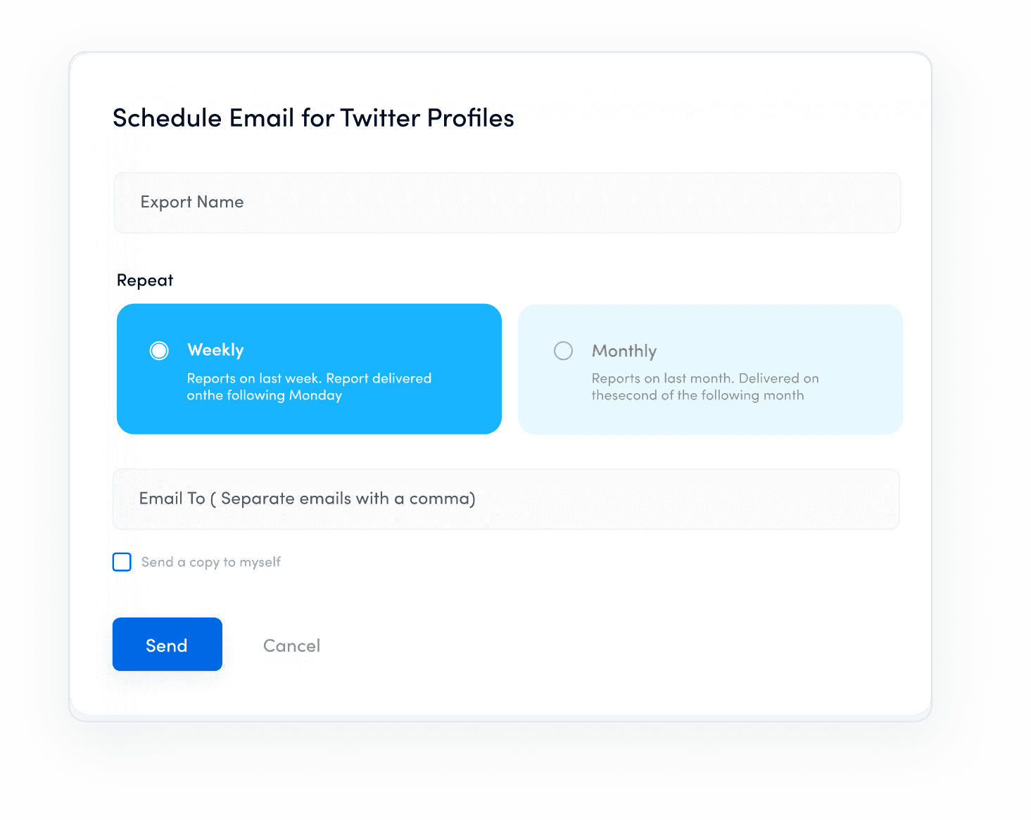 Regular and automated reports - social media analytics