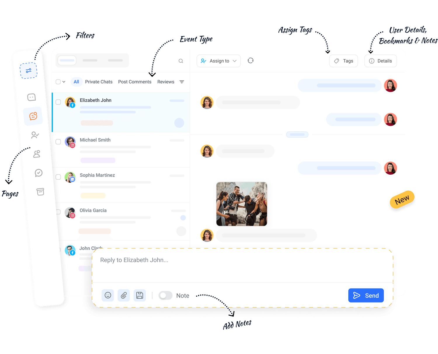 Assign conversations to your team