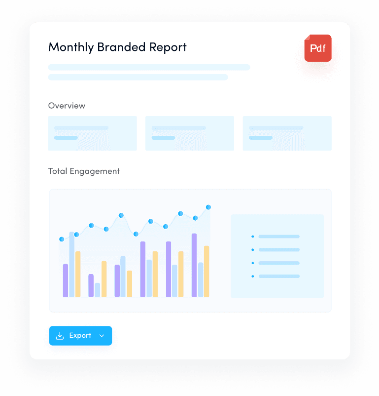 Impress clients with automated white-label reports