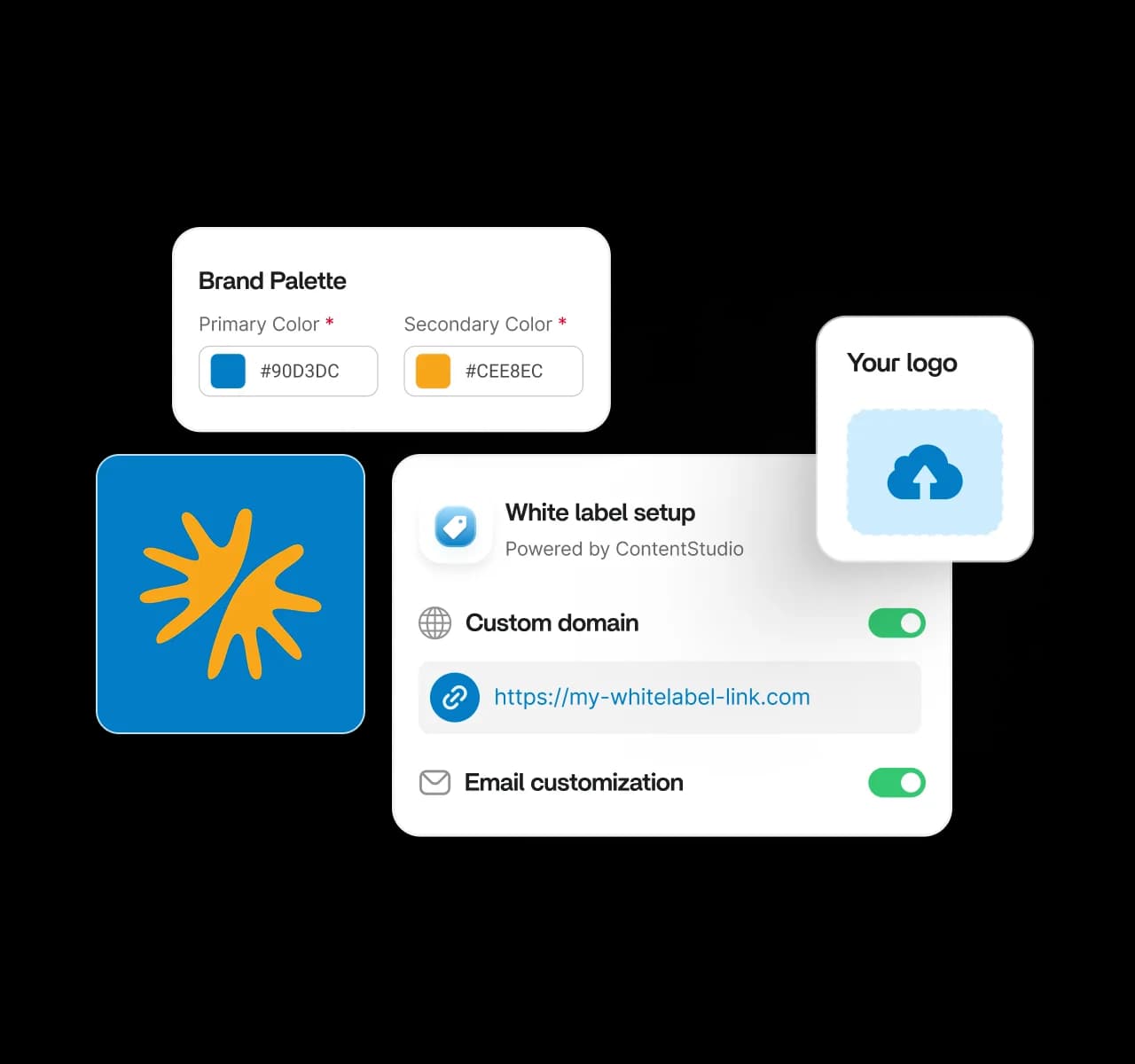 Branded white-label social media platform