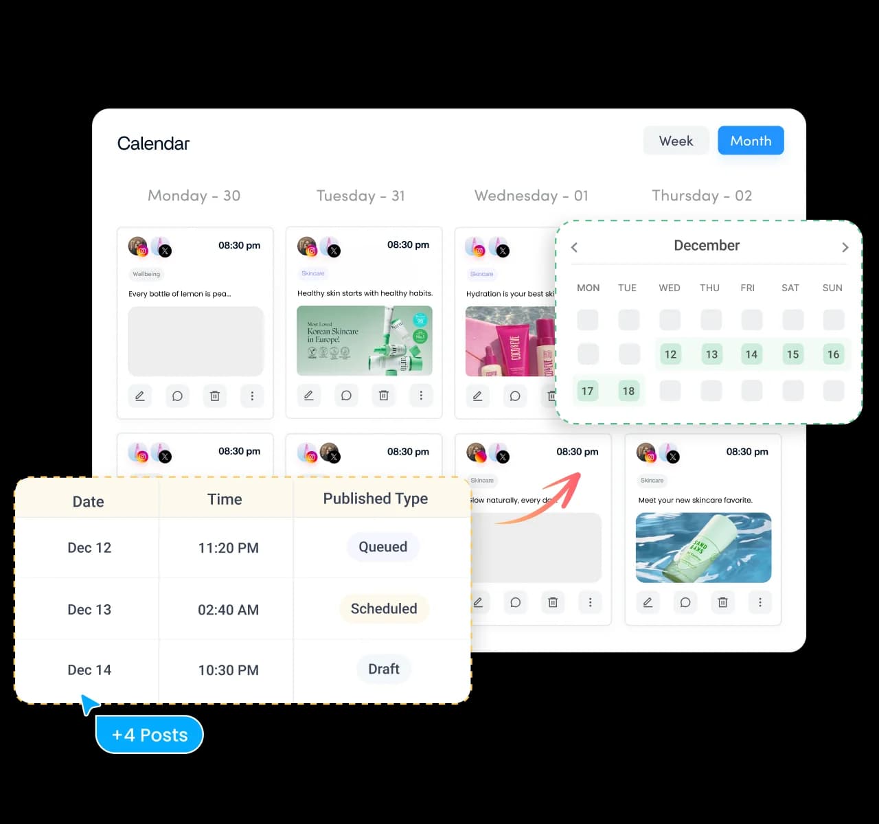 Publishing queues that keep every brand on schedule - social media workspaces
