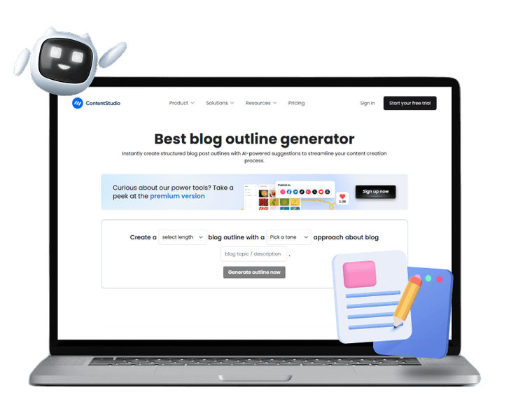 Blog outline generator