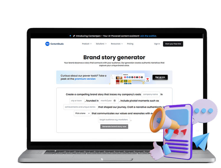 Brand story generator