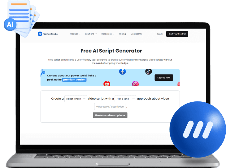 Free script generator