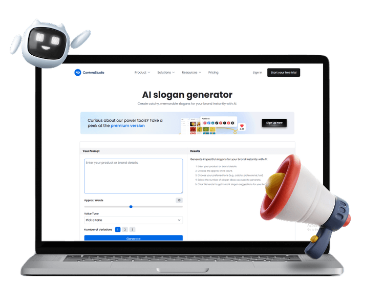 AI slogan generator