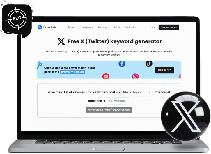 X (Twitter) keyword tool