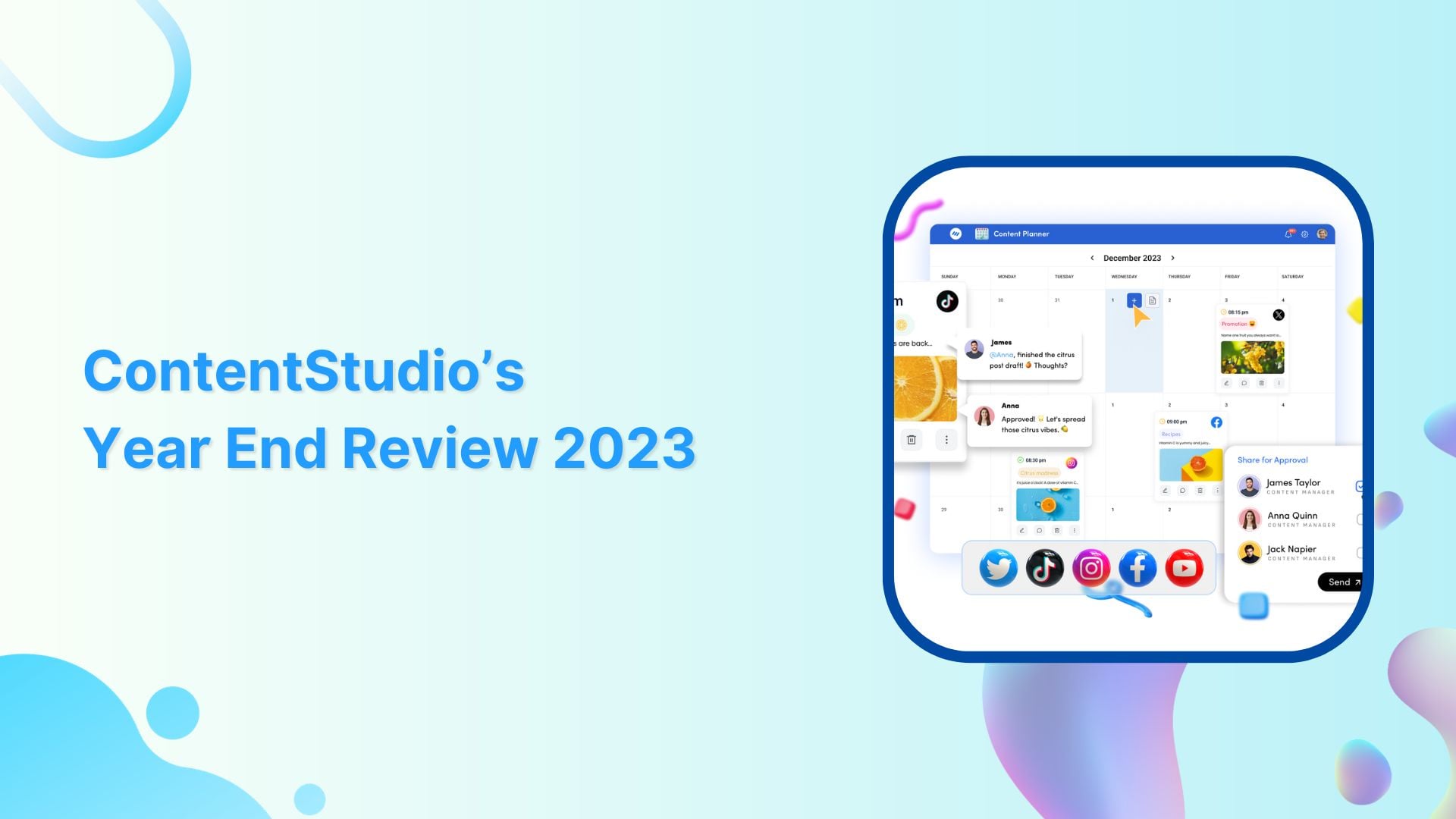 ContentStudio's year end review 2023