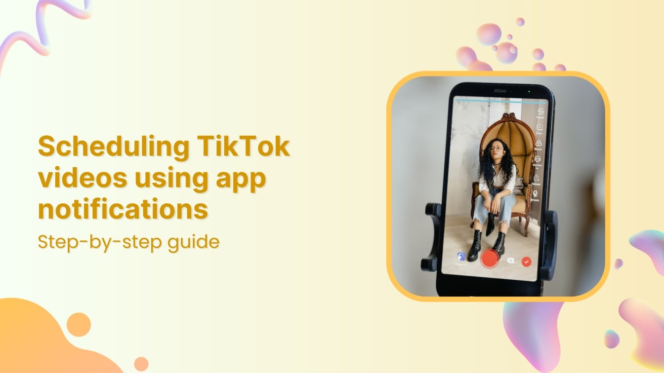 How to schedule a video on TikTok using the TikTok App notification
