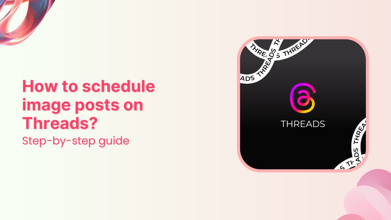 how to schedule image post on threads