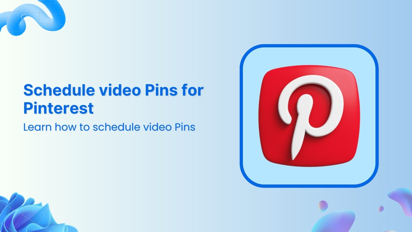 schedule video pins for Pinterest