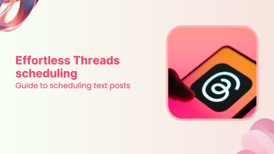 schedule text posts on Threads