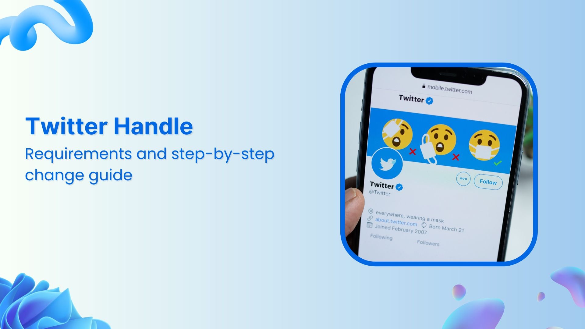 Twitter handle