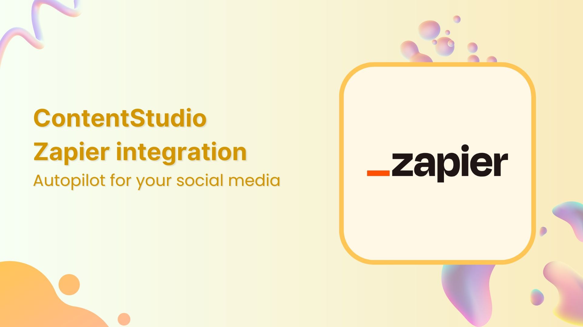 ContentStudio Zapier integration