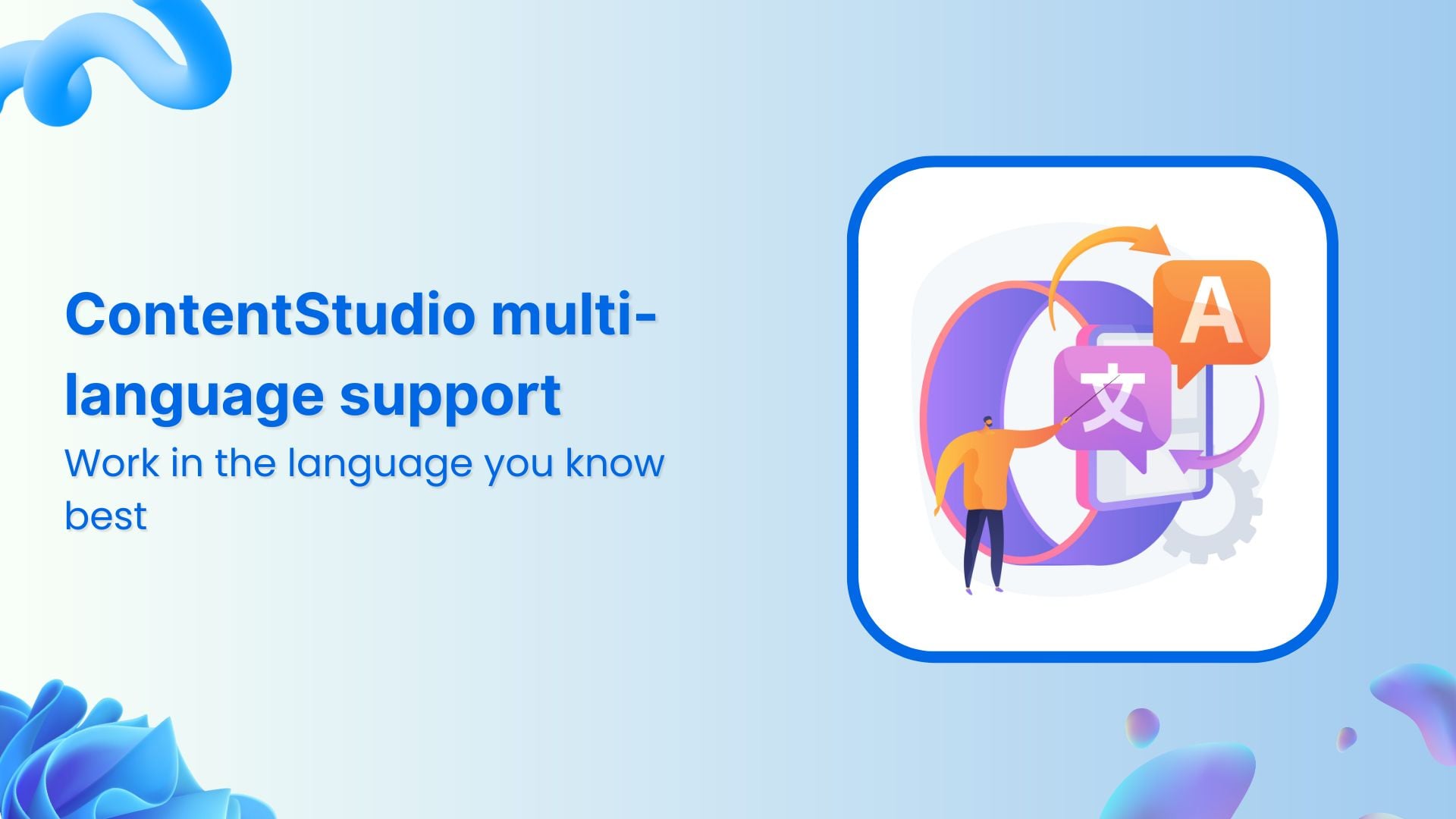 ContentStudio multi-language support
