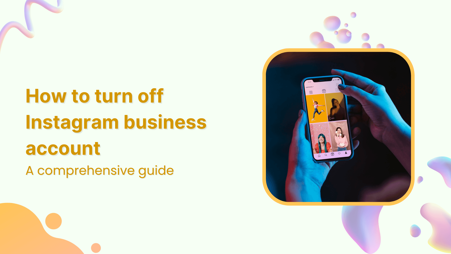 How to turn off Instagram business account