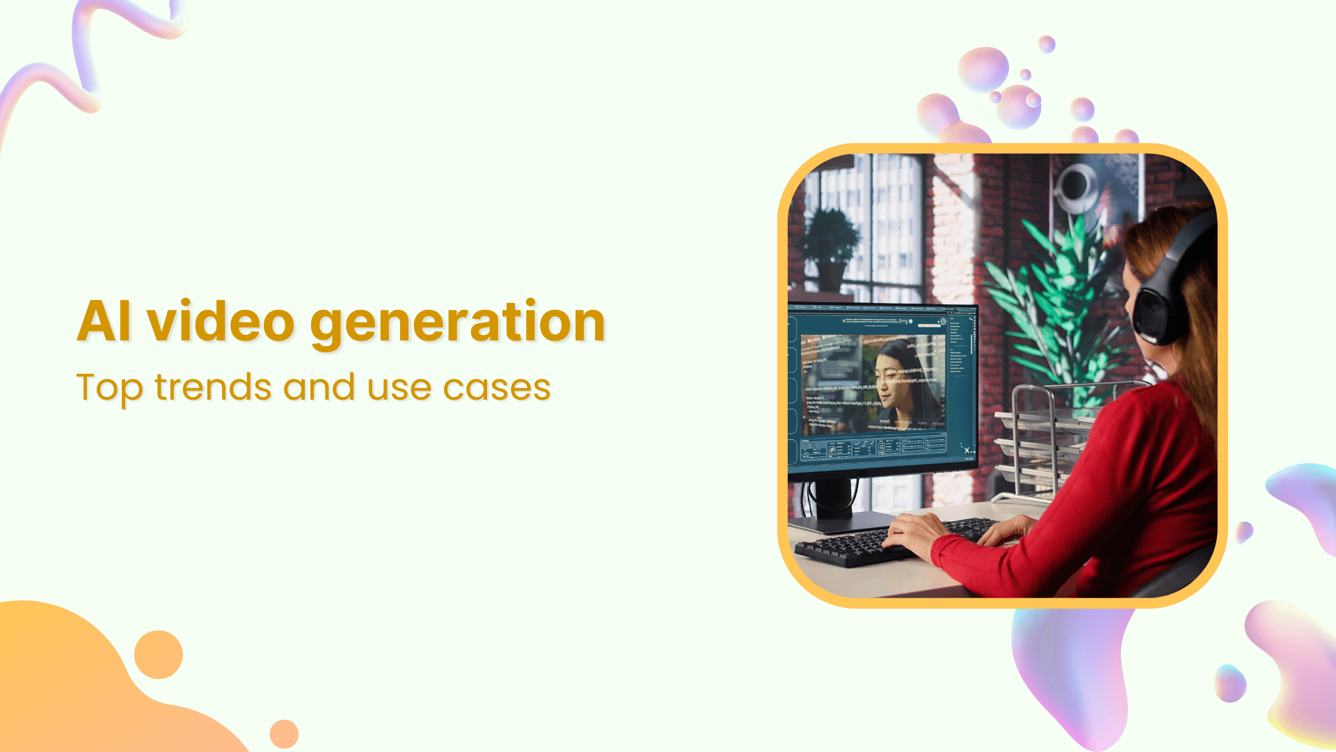 AI video generation trends & use cases