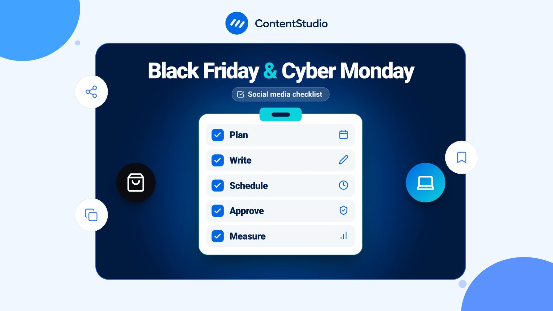 Black Friday and Cyber Monday social media checklist