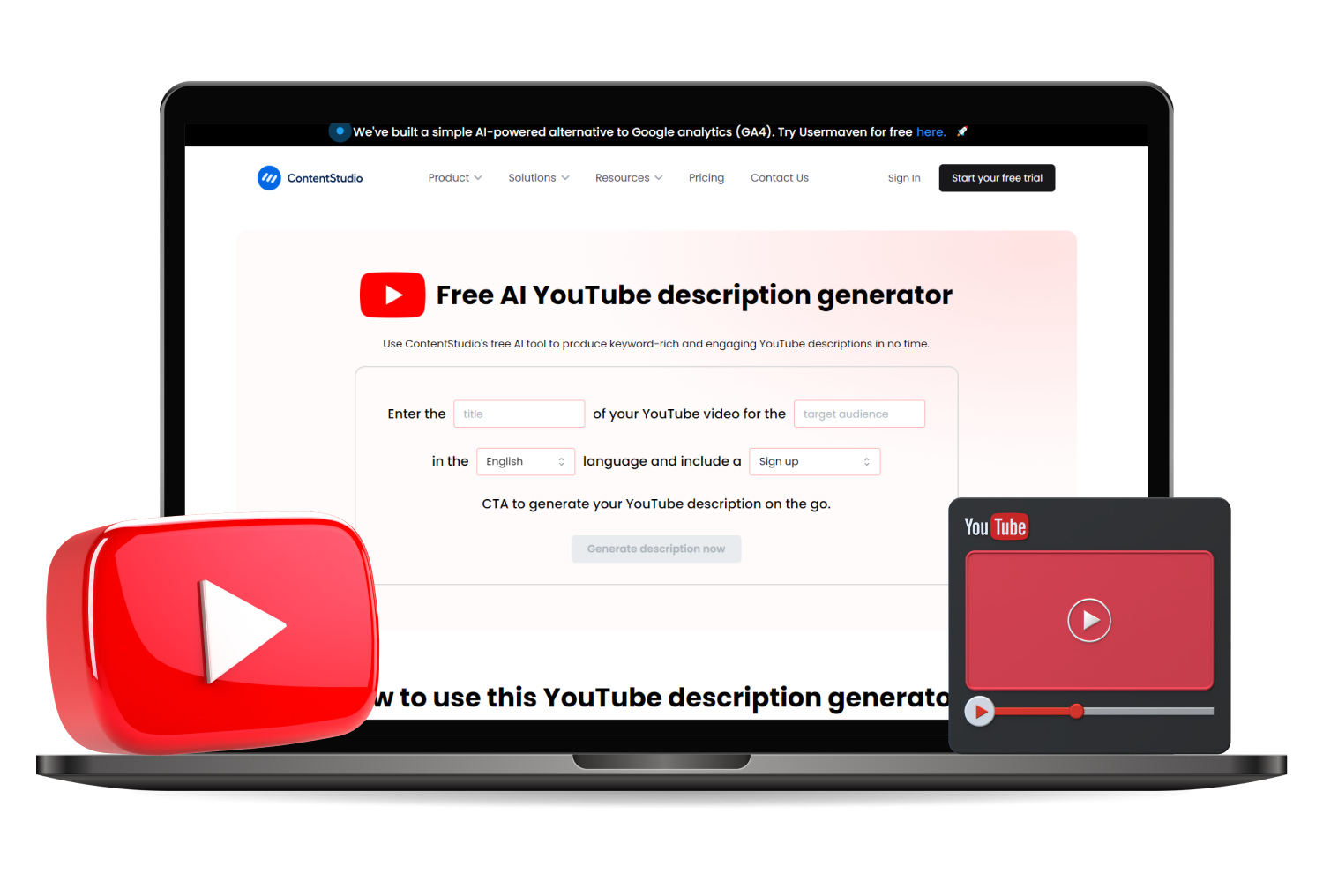 YouTube Description Tool