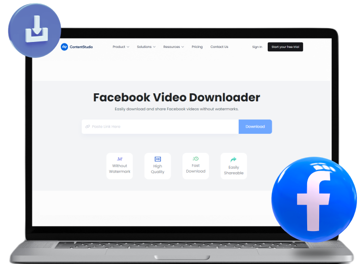 Facebook video downloader