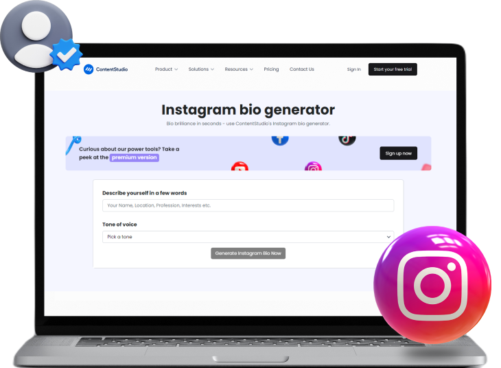 Instagram bio generator