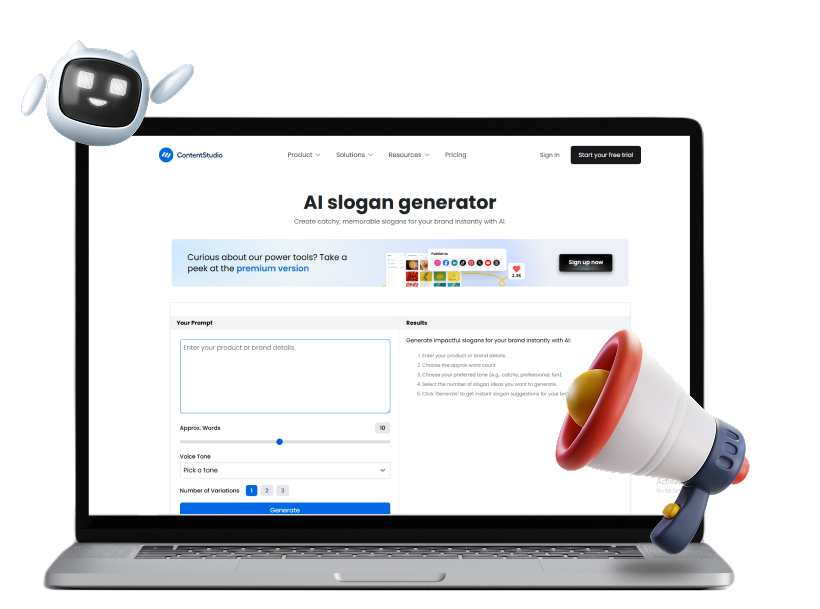 AI slogan generator